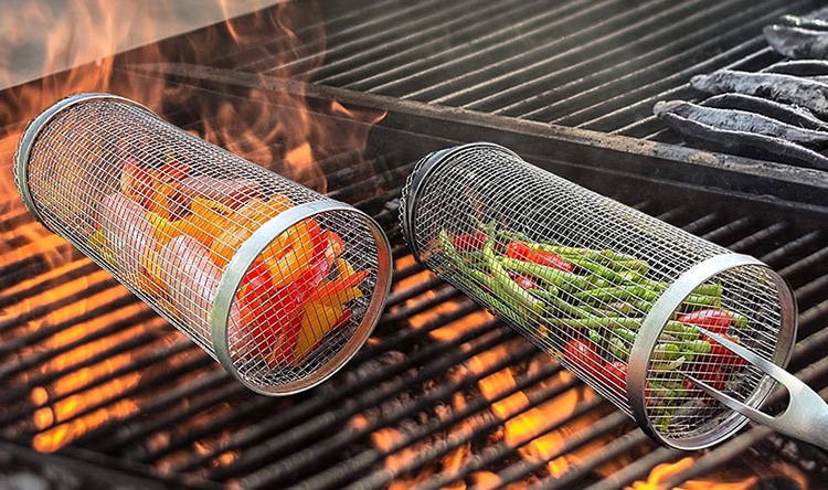 Joyhnny Rolling Grill Basket
